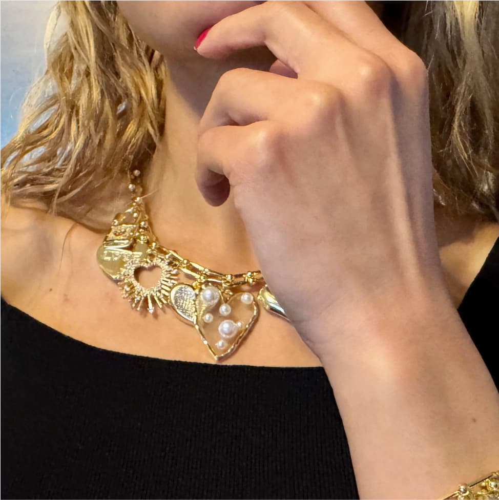 Collar Queen of Hearts — vista 3 de 4